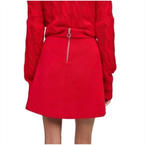 MAEVE Anthropologie Novato A-Line Front Pockets Zipper Retro Style‎ Mini Skirt - Picture 2 of 15